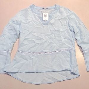 Kim Rogers Denim Colored Blouse